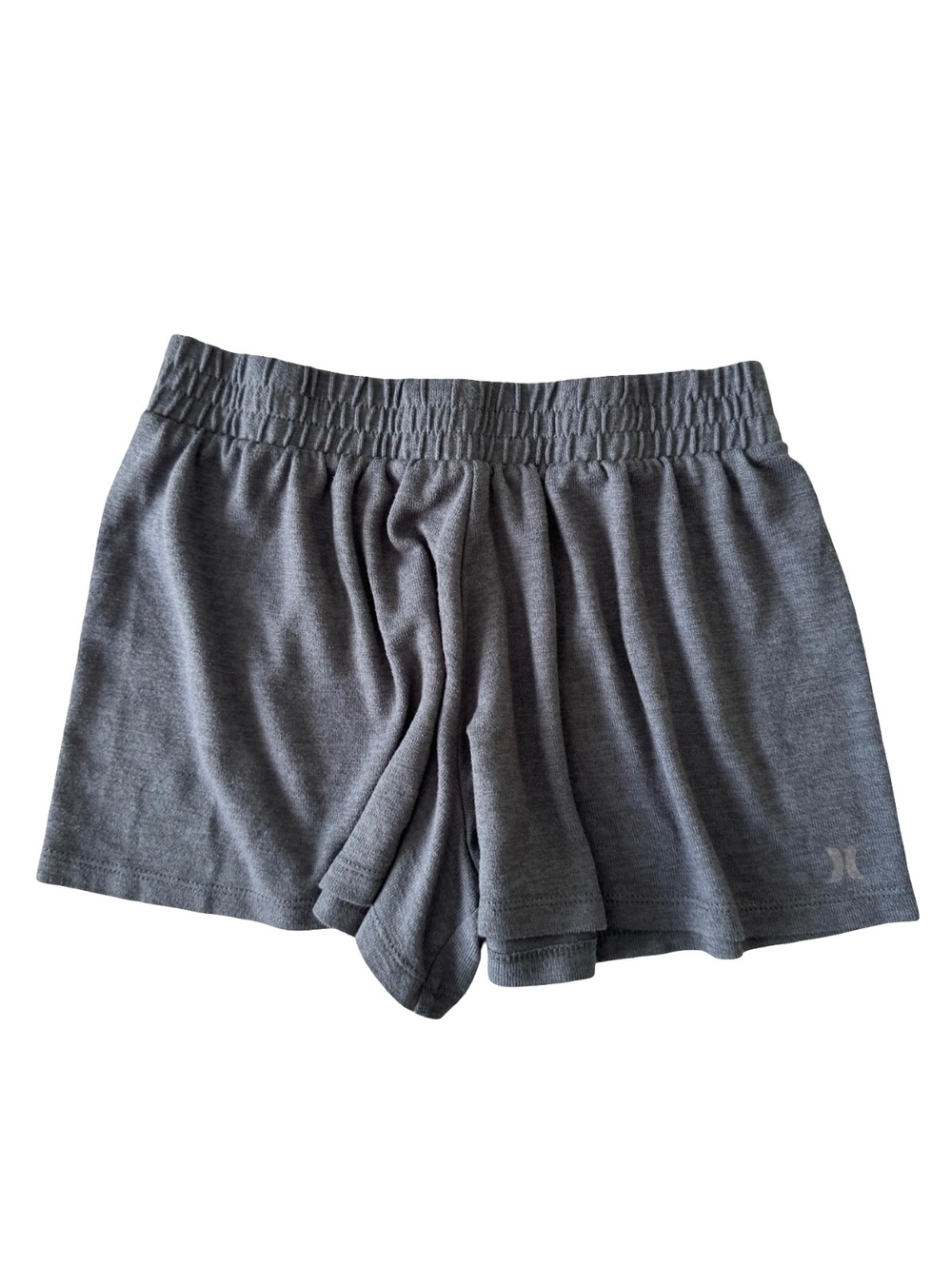 Hurley Girls Shorts Large 12-13 Dark Gray Heather Soft Knit Athletic Lounge